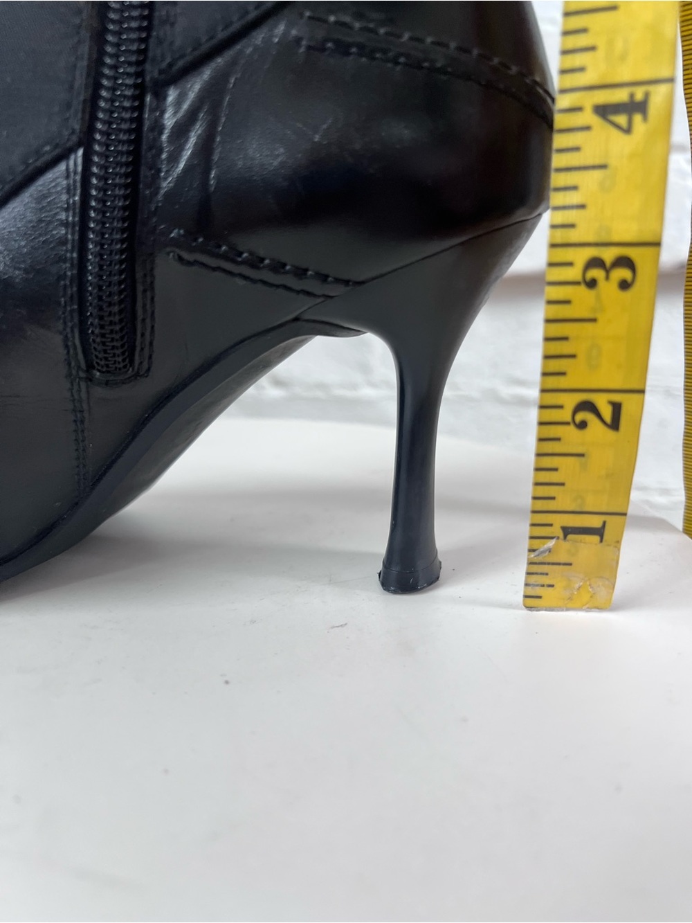 Stuart Weitzman Lace Up Pointy Toe Boots Black Granny Size 7 - Picture 12 of 13
